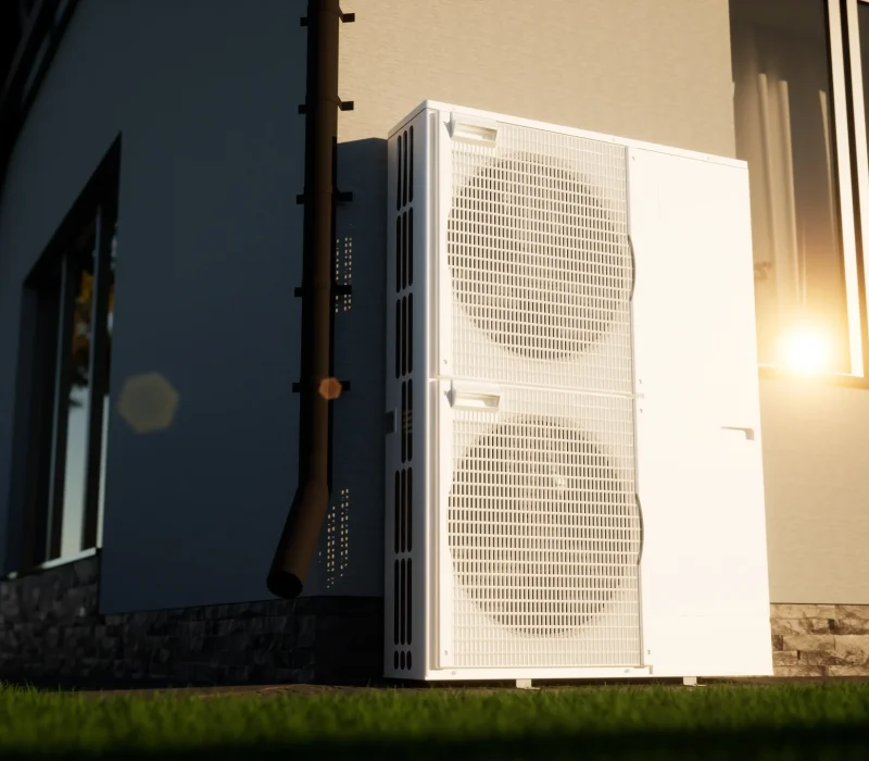 Illustration de pompe à chaleur par Bruno Garnier, plombier chauffagiste à l'Ile de Ré